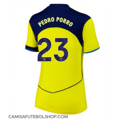 Camisa de time de futebol Tottenham Hotspur Pedro Porro #23 Replicas 3º Equipamento Feminina 2025-26 Manga Curta Camisa de time de futebol Tottenham Hotspur Pedro Porro #23 Replicas 3º Equipamento Feminina 2025-26 Manga Curta